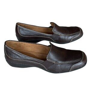 SOUL Naturalizer Women's Camelia Brown Leather Loafer, Size 8.5